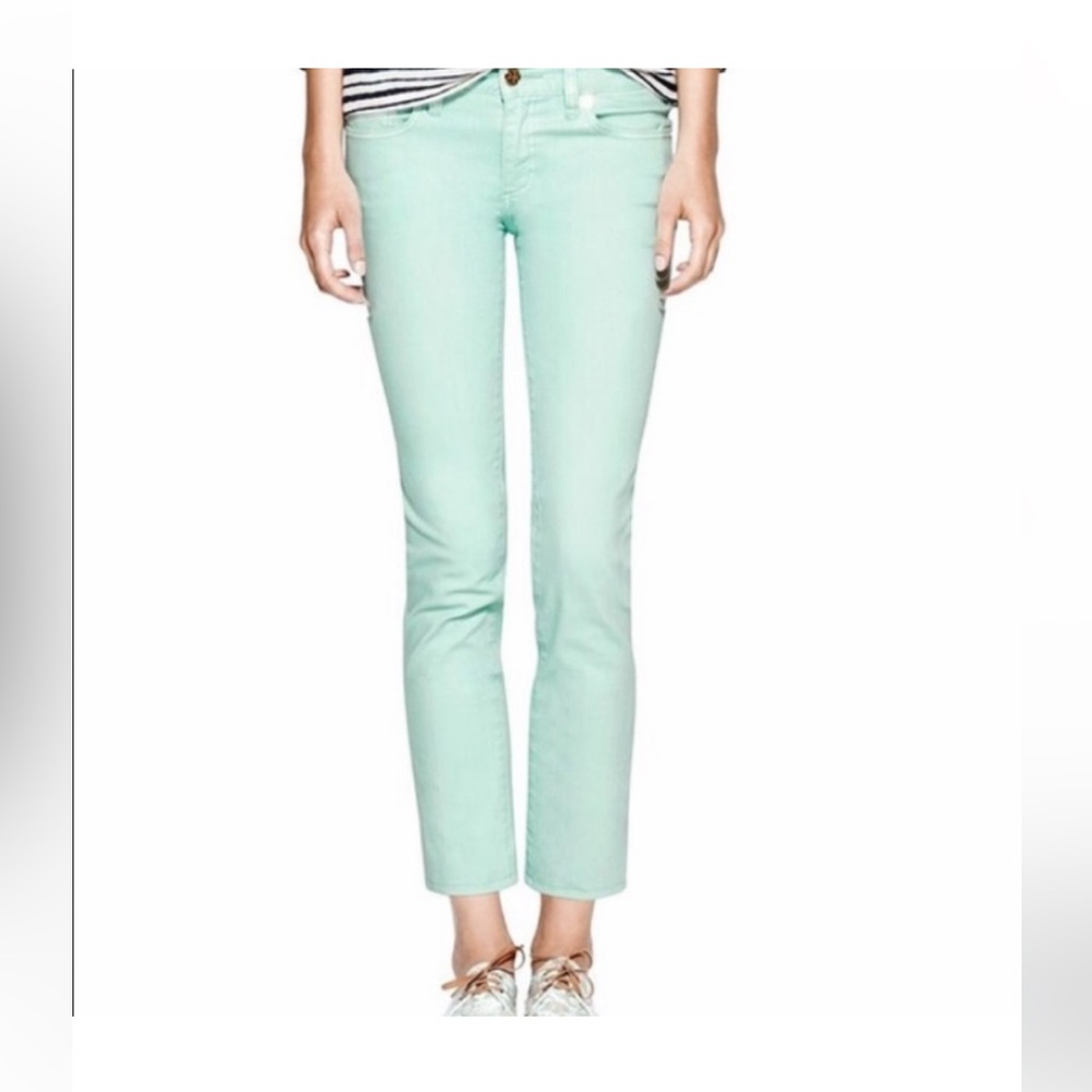 Tory Burch Alexa Cropped Skinny Mint Green-26